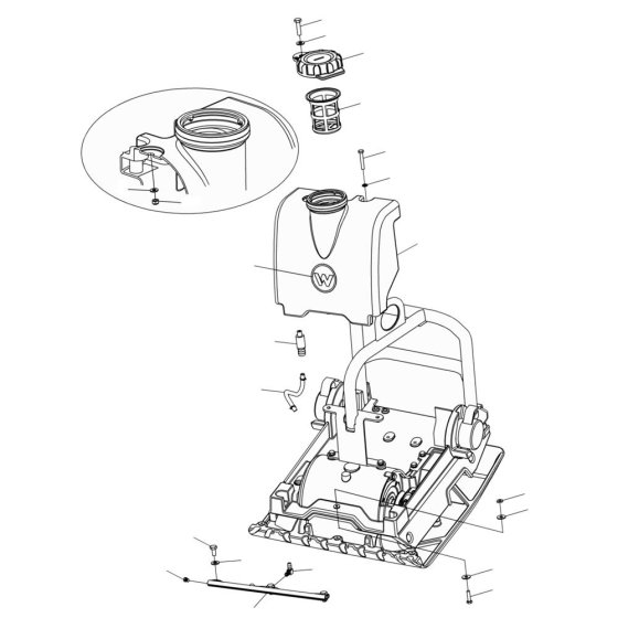 Water Tank Assembly for WPP1550A