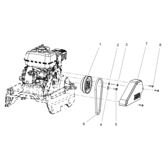 Drive Assembly for Wacker WPU1550AW