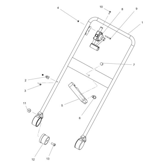 Handle Assembly for WPU1550AW