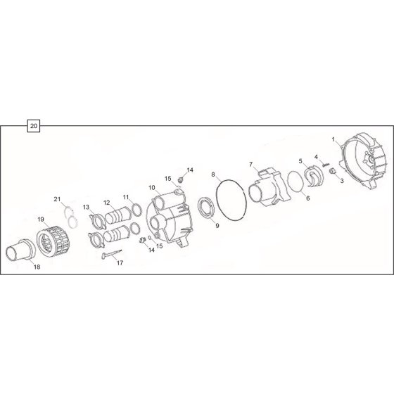 Pump Assembly for Belle WPX 3/30
