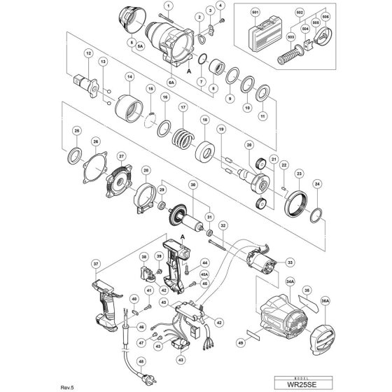 Hikoki WR25SE Assembly
