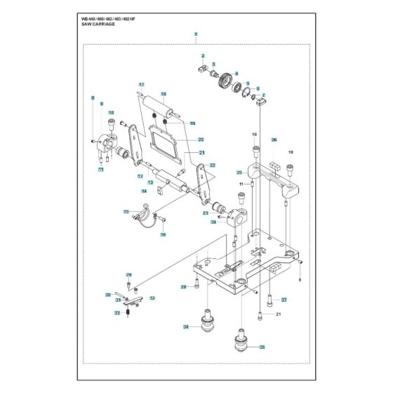 Carriage Assembly for WS 462