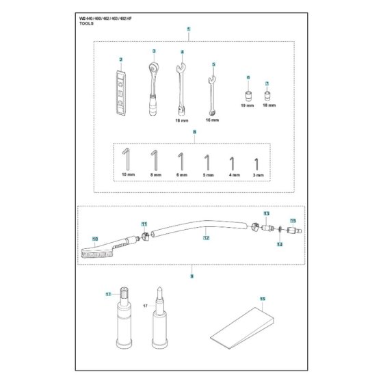 Husqvarna WS 462 Accessories