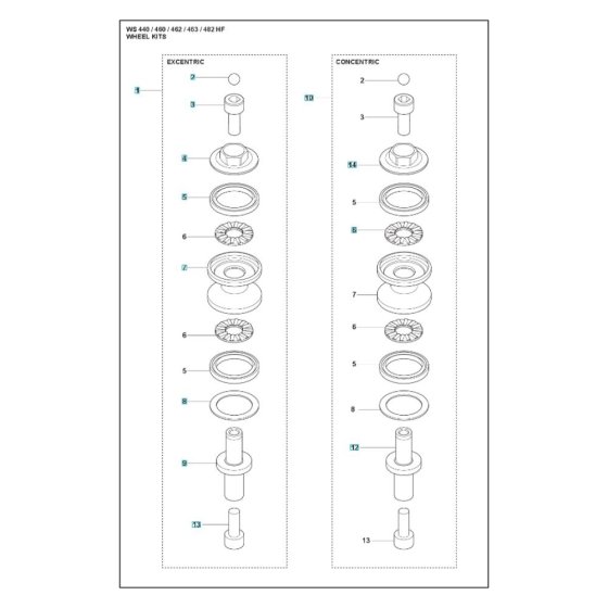 Wheel Assembly for WS 462