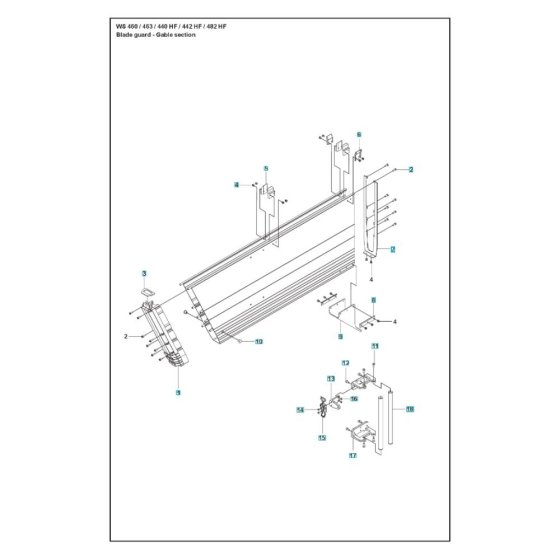 Blade Guard Gable Assembly