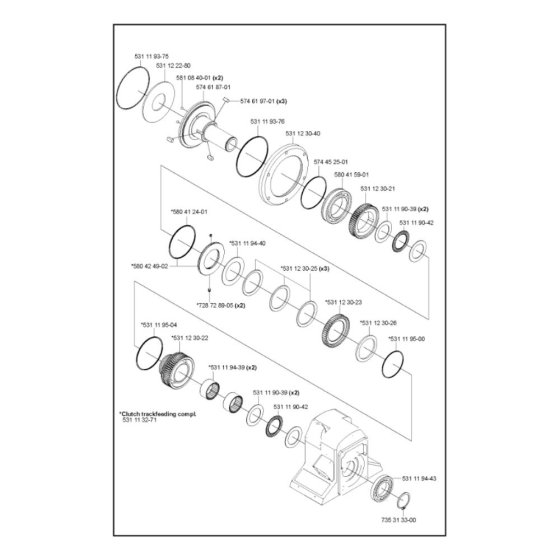 Gear Assembly for WS 463