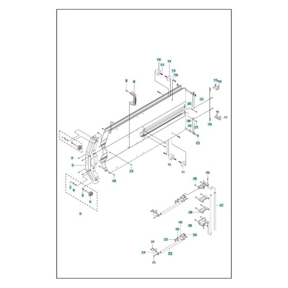 Blade Guard Assembly for WS 482 HF