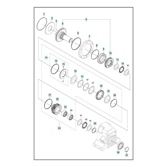 Gear Assembly for Husqvarna