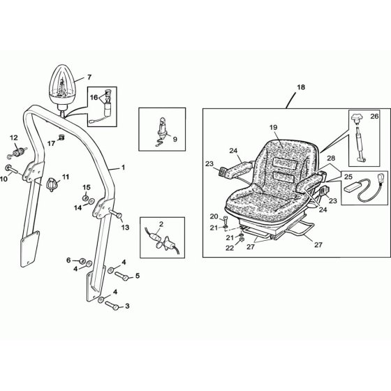 Seat Assembly for RD25 Roller