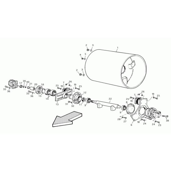 Drum Assembly for RD25 Roller