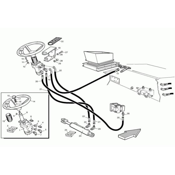 Steering Assembly for RD25 Roller