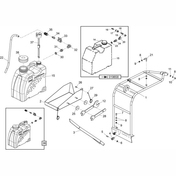 Water Bottle Kit for Floor Saw