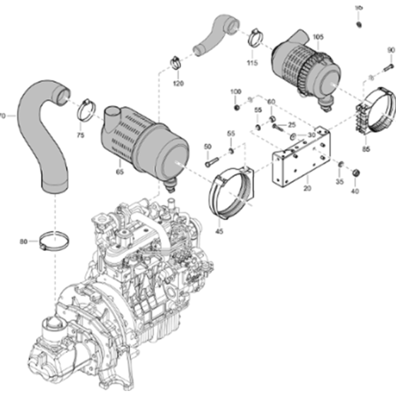 Air Inlet Assembly for XAHS 38 Kd
