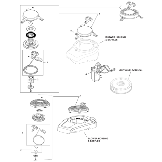 Kohler XT173 Starting Parts