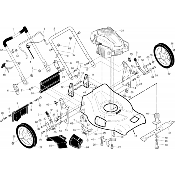 Frame Assembly for Husqvarna XT721 F