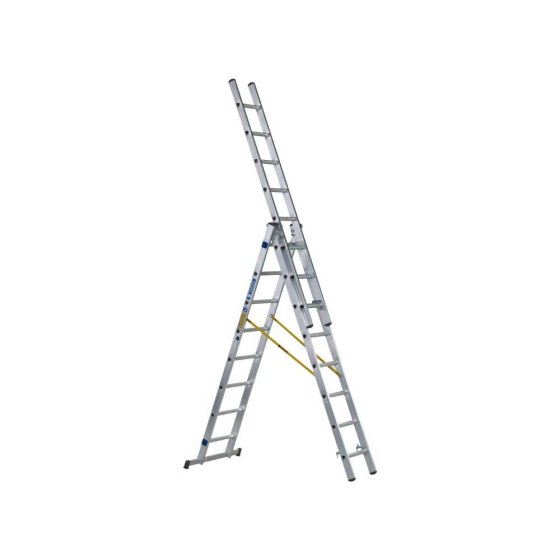 D-Rung Combination Ladder 3-Part 3 x 8 Rungs