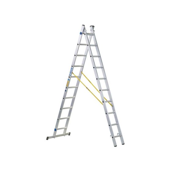 D-Rung Combination Ladder 2-Part 2 x 10 Rungs