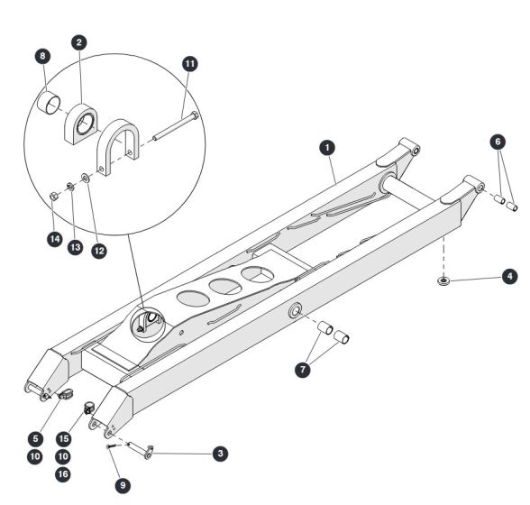 Scissors Level 2 & 4 Inside for Skyjack SJ6832 RTE (B201000001 - B201999999) RT Scissor Lift