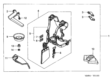 Barrier Kit for Honda HHT31S Brushcutter
