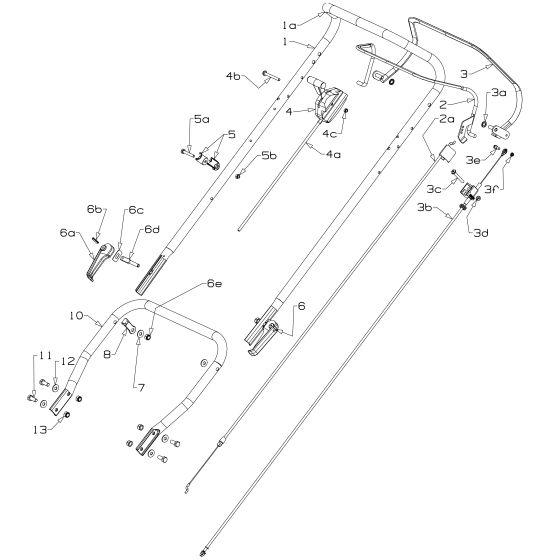 Masport 800ST Handle Assembly