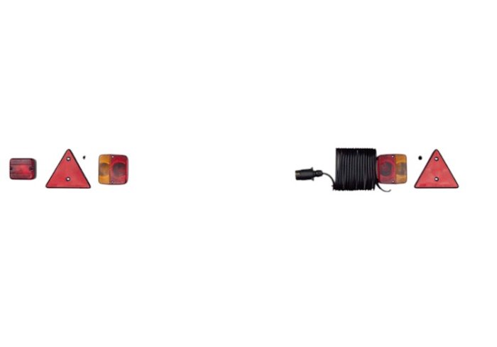 1.215m Trailer Board With 6m Cable European Left Hand Fog