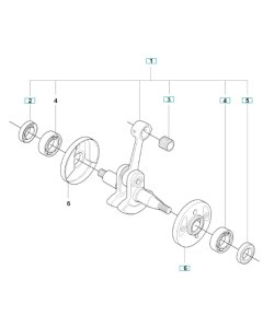 Crankshaft Assembly for 343FRM
