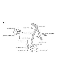 Handle Assembly for Husqvarna 375K