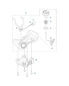 Fuel Tank Assembly for Husqvarna