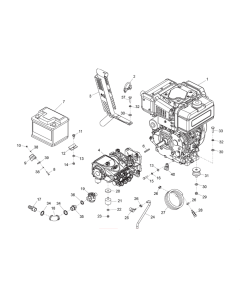 Engine, Gearbox & Pump Assembly