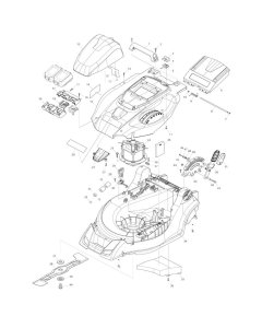Makita DLM431 Battery, Motor