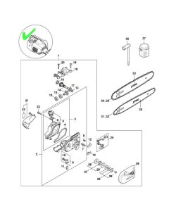 Gear Head 1/4'' 8T Assembly