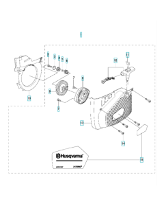 Starter Assembly for Husqvarna K970 III