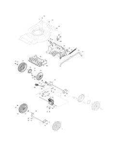 Wheel Assembly for Makita LM001G