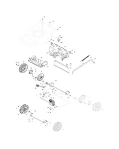 Wheel Assembly for Makita LM004J