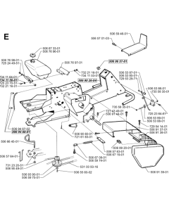 Chassis Frame for Husqvarna 850 HST
