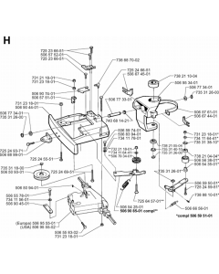 Tine Assembly for Husqvarna 970
