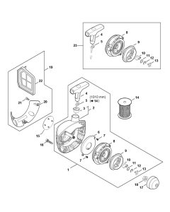Rewind Starter for Stihl FS461