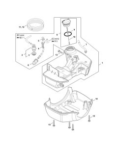Fuel Tank Assembly for Stihl FS461