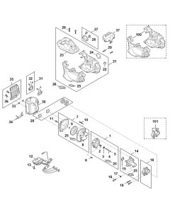 Motor & Housing for Stihl FSA200
