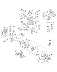 Motor & Housing for Stihl FSA200R