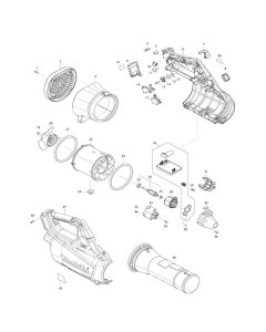 Makita UB001G Blower Assembly