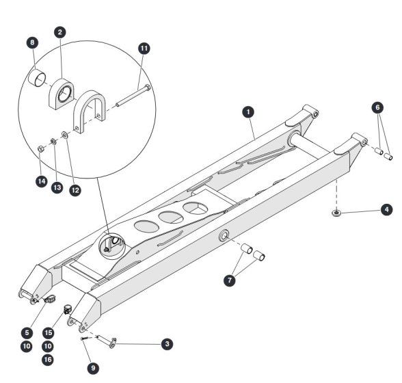 Scissors Level 2 & 4 Inside for Skyjack SJ6832 RTE (B201000001 - B201999999) RT Scissor Lift