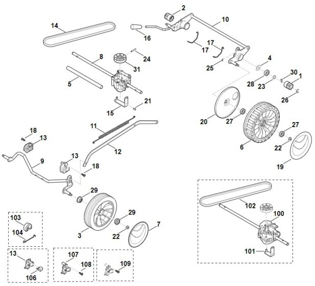 Chassis & Gear Box for Viking