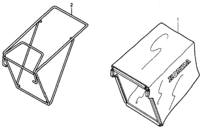 Grassbag/Tool for Honda HRG536C