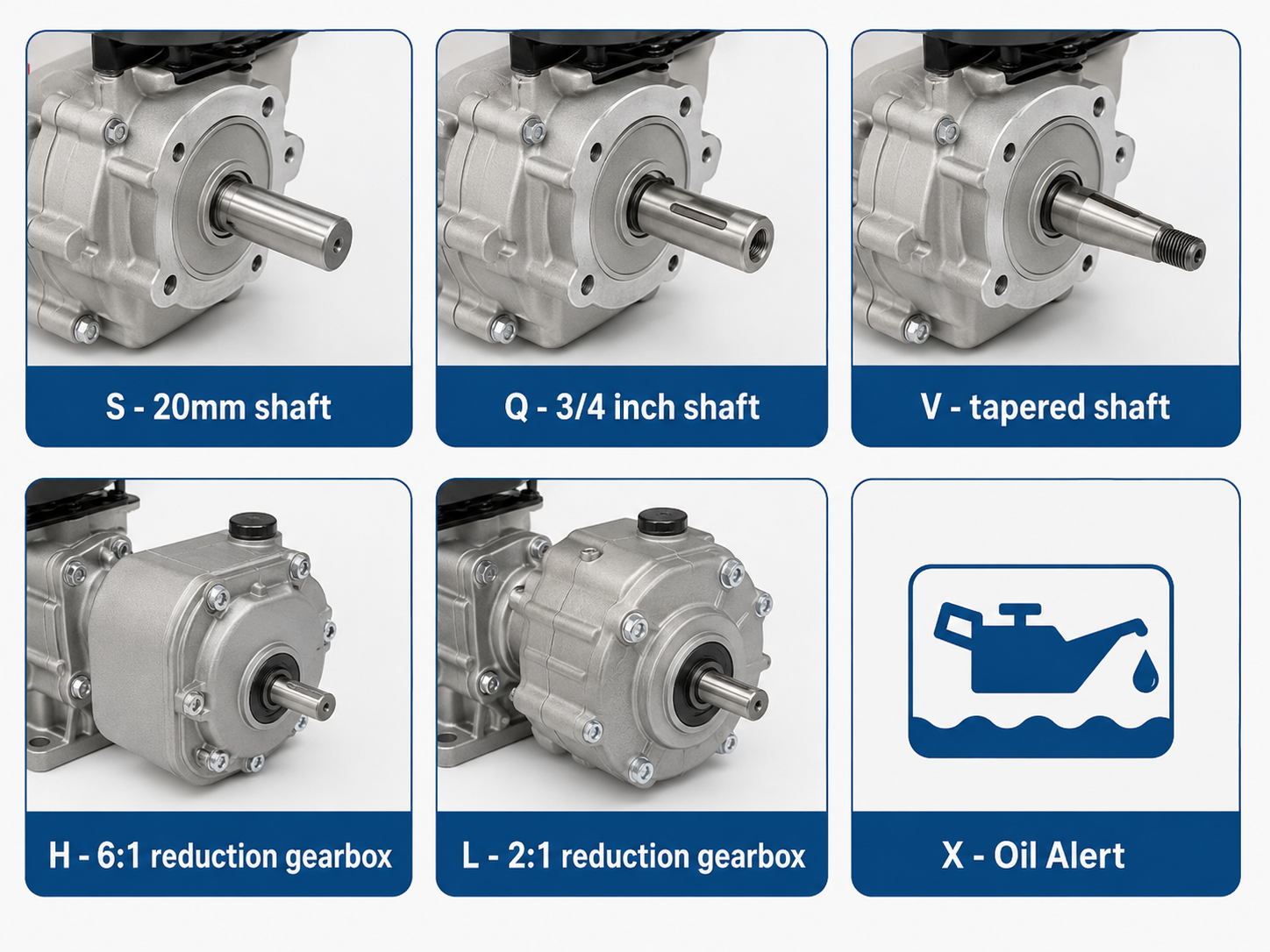 Honda engine shaft and gearbox type code examples