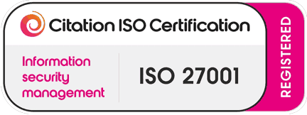 ISO 27001 certification badge