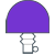 Purple 1/2 Lens Spigot Beacon