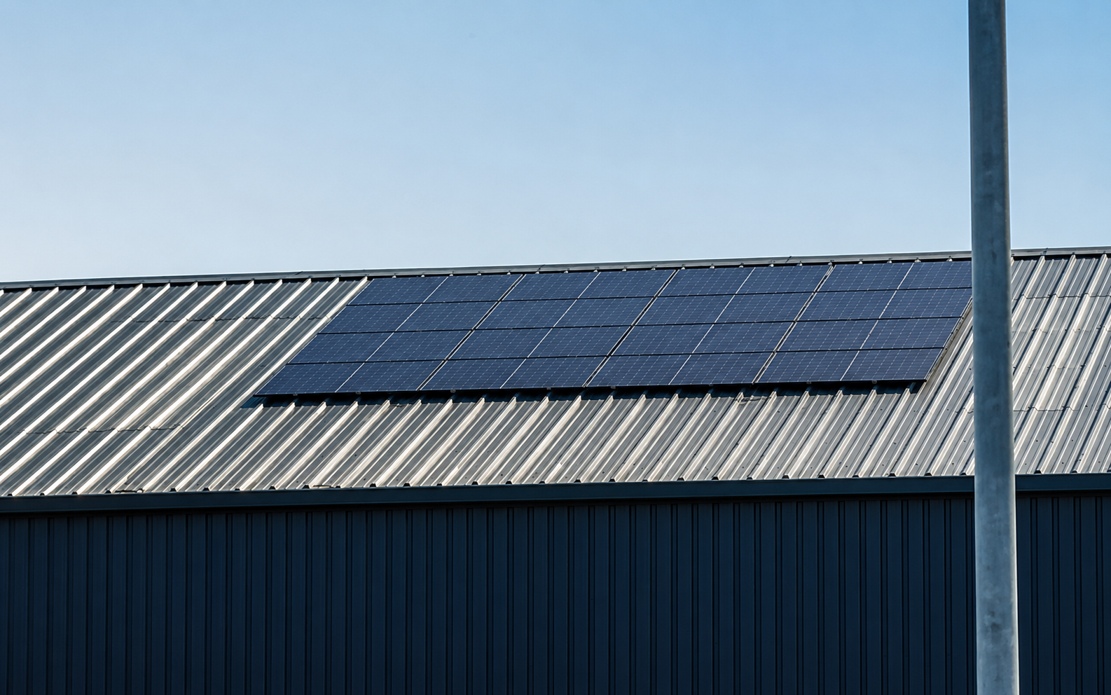 Solar panels installed at L&S Engineers headquarters
